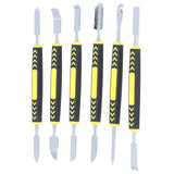 6PCS Metal Spudger Dual Ends Pry Opening Spudger Laptop Mobile Phone Pry Tool for Household Repair