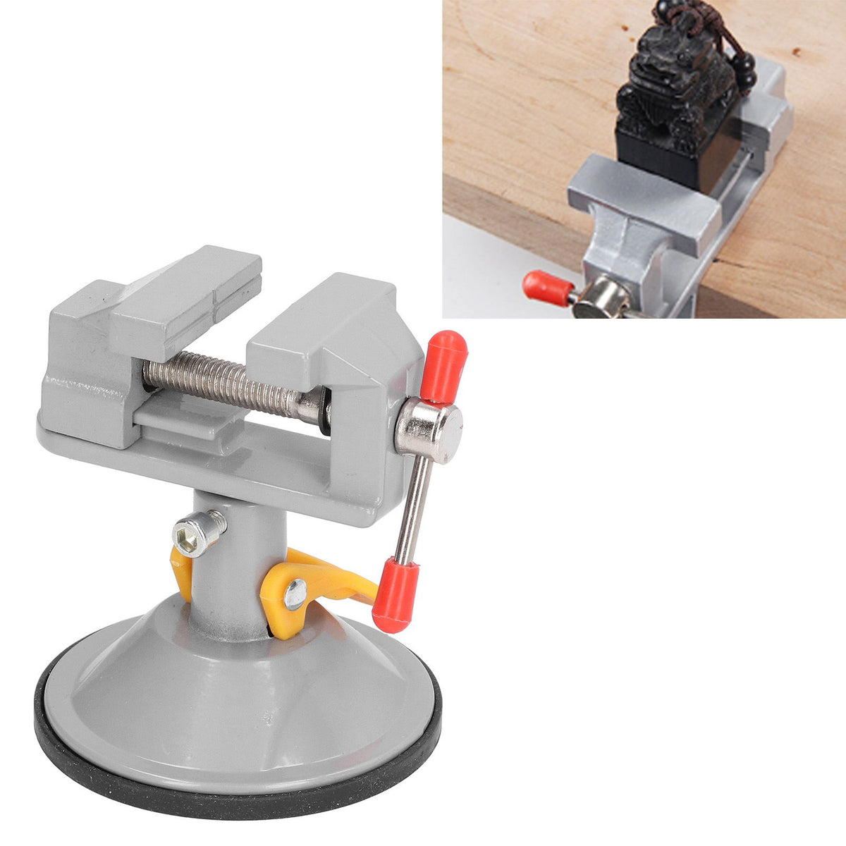 Mini Suction Vise Clamp Mini Table Suction Vise for DIY Jewelry Carving Watch Repairing