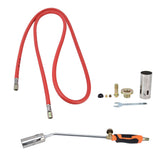 Welding Heating Torch Liquefied Gas Weeding Torch Portable Outdoor Flamethrower with 2m Tube for Household