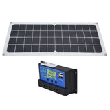 10W Solar Panel Set with 10A Controller Exhaust Fan for Car Yacht RV Boat Moblie Phone Battery - Extra Image