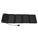 Solar Charger Portable Folding High Conversion Efficiency 7W Protection Battery Power Solar Panel Charger - Front View