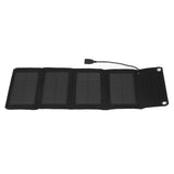 Solar Charger Portable Folding High Conversion Efficiency 7W Protection Battery Power Solar Panel Charger - Side View