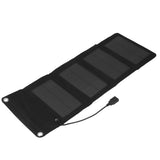 Solar Charger Portable Folding High Conversion Efficiency 7W Protection Battery Power Solar Panel Charger - Low Angle