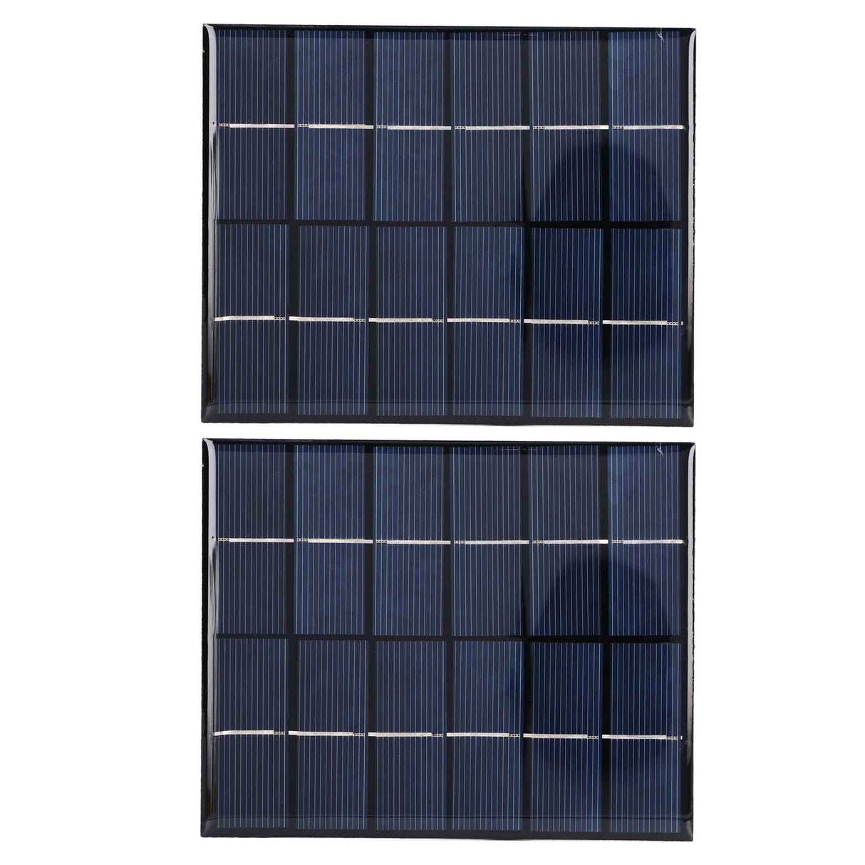 2PCS 2W Solar Panels High Conversion Rate DC5521 Output Rechargeable 3.7V Battery Solar Panel Charger for Solar Light