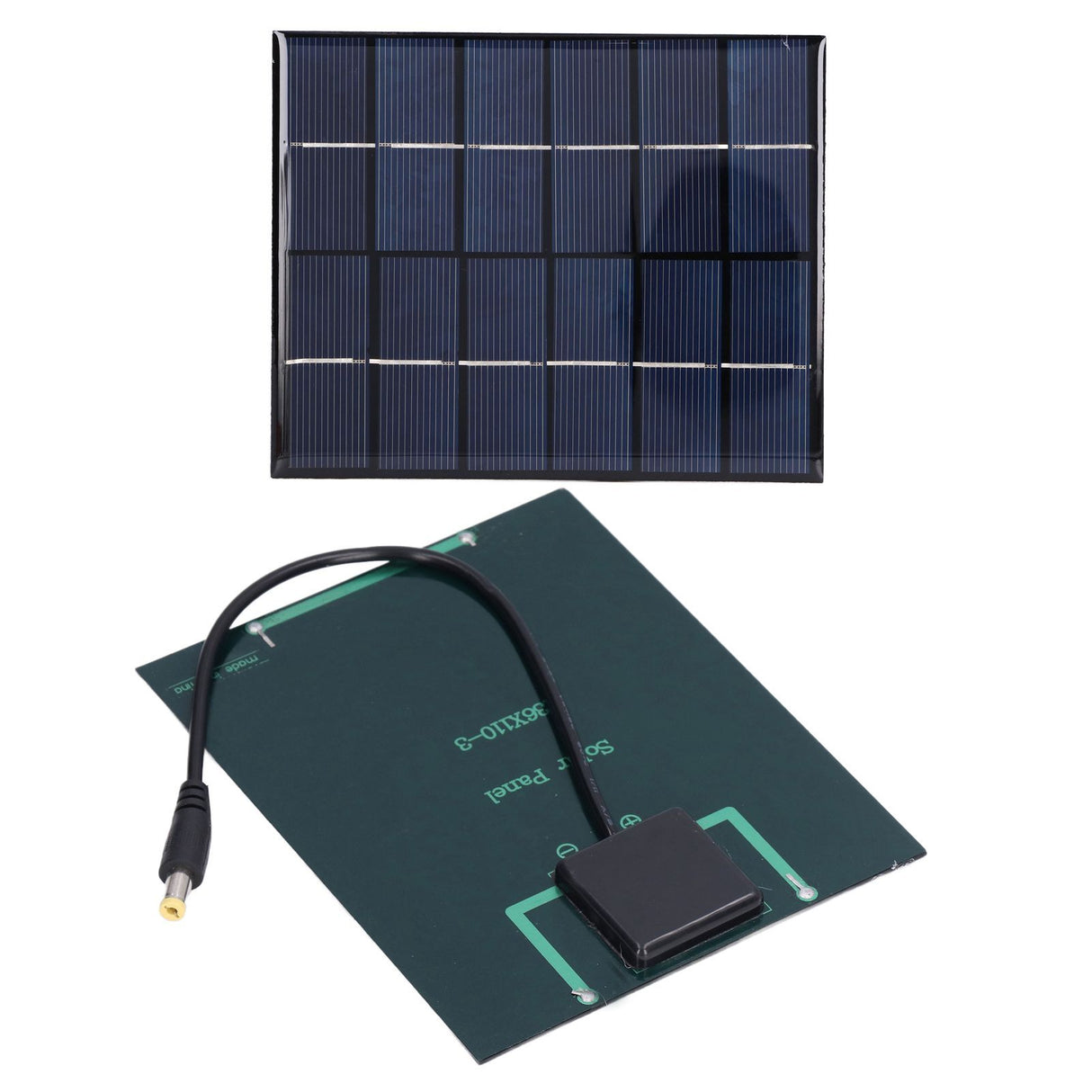 2PCS 2W Solar Panels High Conversion Rate DC5521 Output Rechargeable 3.7V Battery Solar Panel Charger for Solar Light