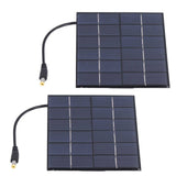 2PCS 2W Solar Panels High Conversion Rate DC5521 Output Rechargeable 3.7V Battery Solar Panel Charger for Solar Light - Extra Image
