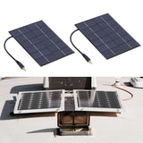 2PCS 2W Solar Panels High Conversion Rate DC5521 Output Rechargeable 3.7V Battery Solar Panel Charger for Solar Light - Extra Image