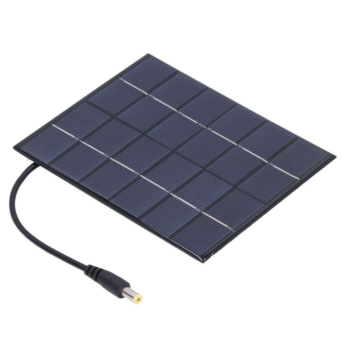 2PCS 2W Solar Panels High Conversion Rate DC5521 Output Rechargeable 3.7V Battery Solar Panel Charger for Solar Light