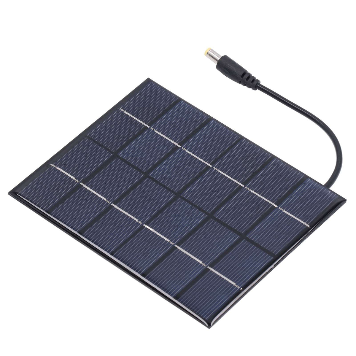 2PCS 2W Solar Panels High Conversion Rate DC5521 Output Rechargeable 3.7V Battery Solar Panel Charger for Solar Light