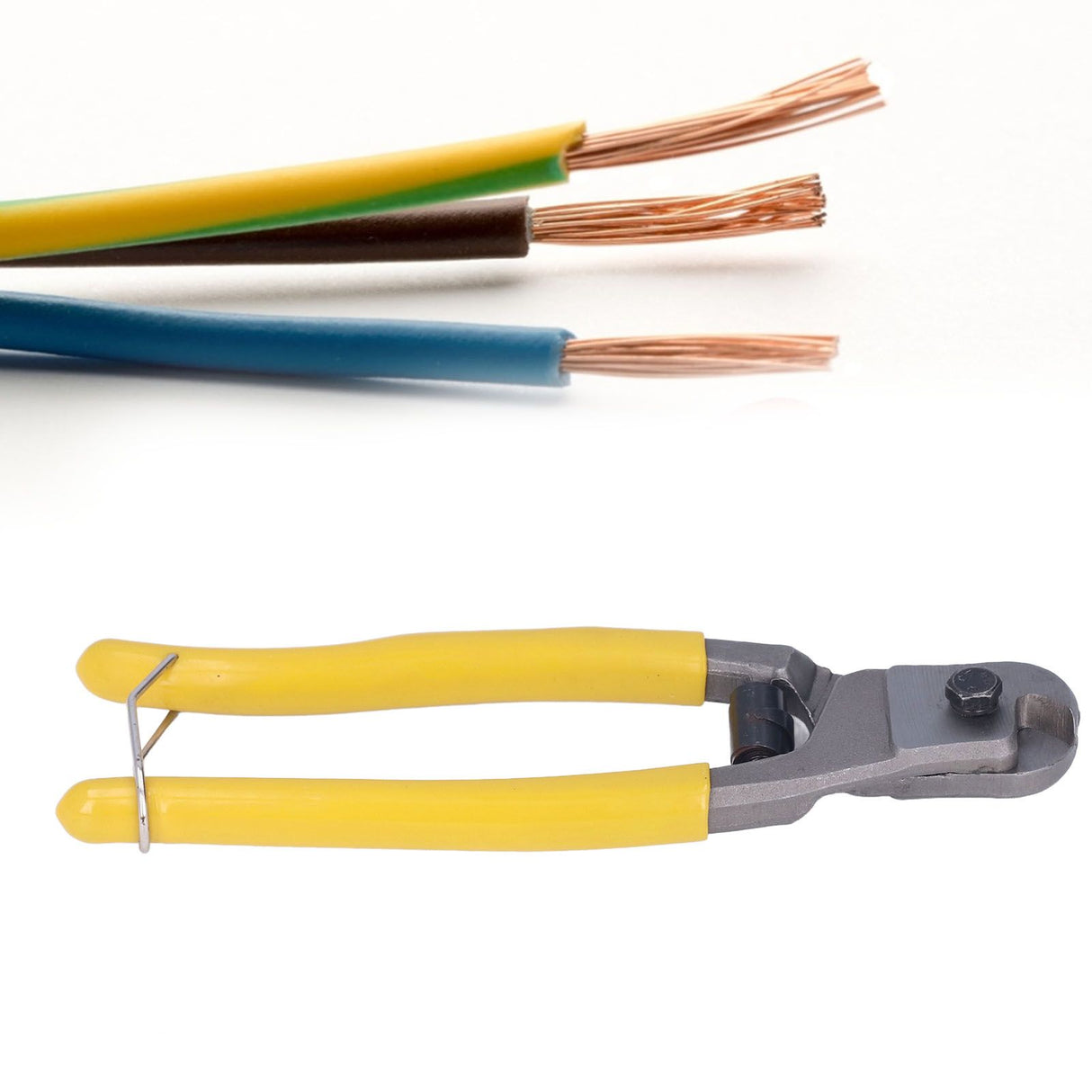 Wire Cutter Tool Steel High Sharpness Sturdy Durable Rustproof Effort Saving Ergonomic Design Cable Cutter