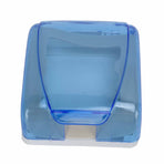 Universal 86 Type Socket Waterproof Box Transparent Wall Switch Protection Box for Bathroom Blue