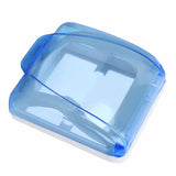 Universal 86 Type Socket Waterproof Box Transparent Wall Switch Protection Box for Bathroom Blue