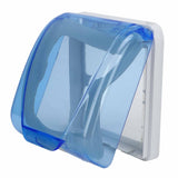 Universal 86 Type Socket Waterproof Box Transparent Wall Switch Protection Box for Bathroom Blue - Extra Image