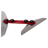 Stair Cutting Tool Stainless Steel Accurate Stair Tread Template Set for Window Sills Closet Shelves Measuring - Rear View