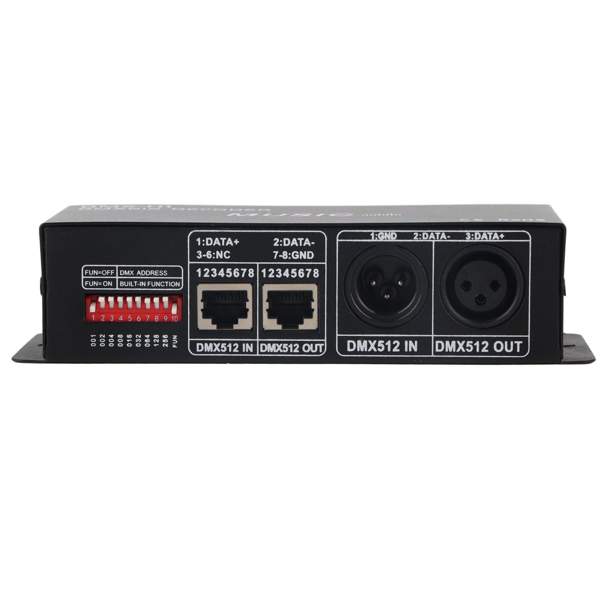 3 Channel DMX Decorder Adjustable RGB Dimming LED Decorder Controller for Bars Hotels Sober Bar4A
