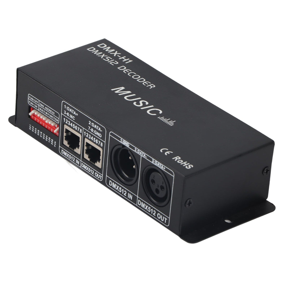 3 Channel DMX Decorder Adjustable RGB Dimming LED Decorder Controller for Bars Hotels Sober Bar4A