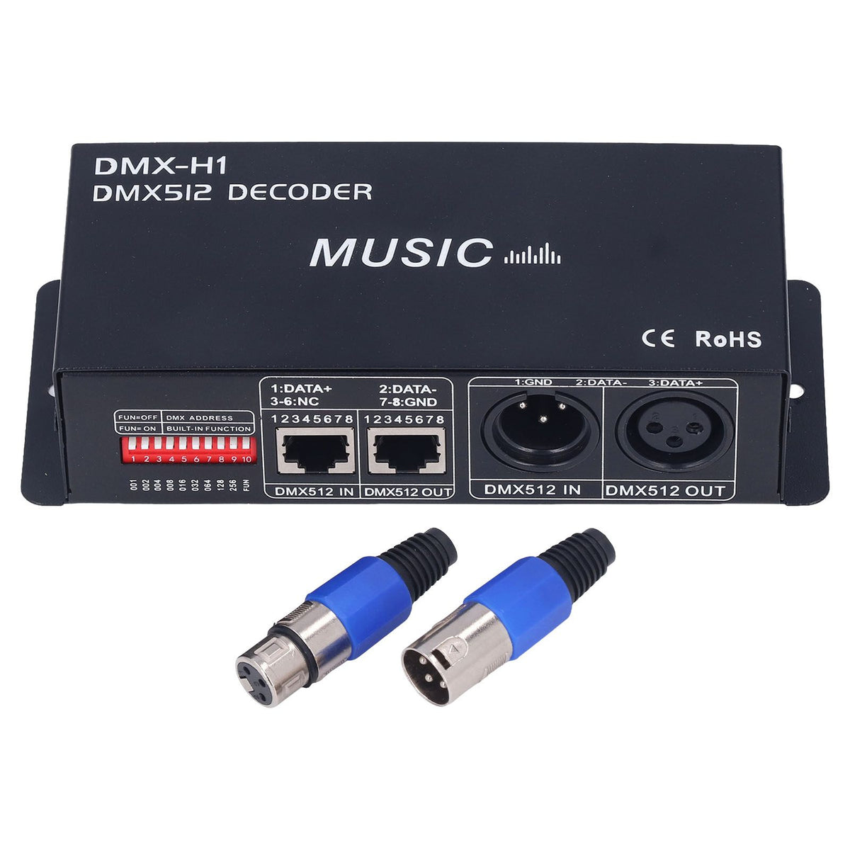 3 Channel DMX Decorder Adjustable RGB Dimming LED Decorder Controller for Bars Hotels Sober Bar8A