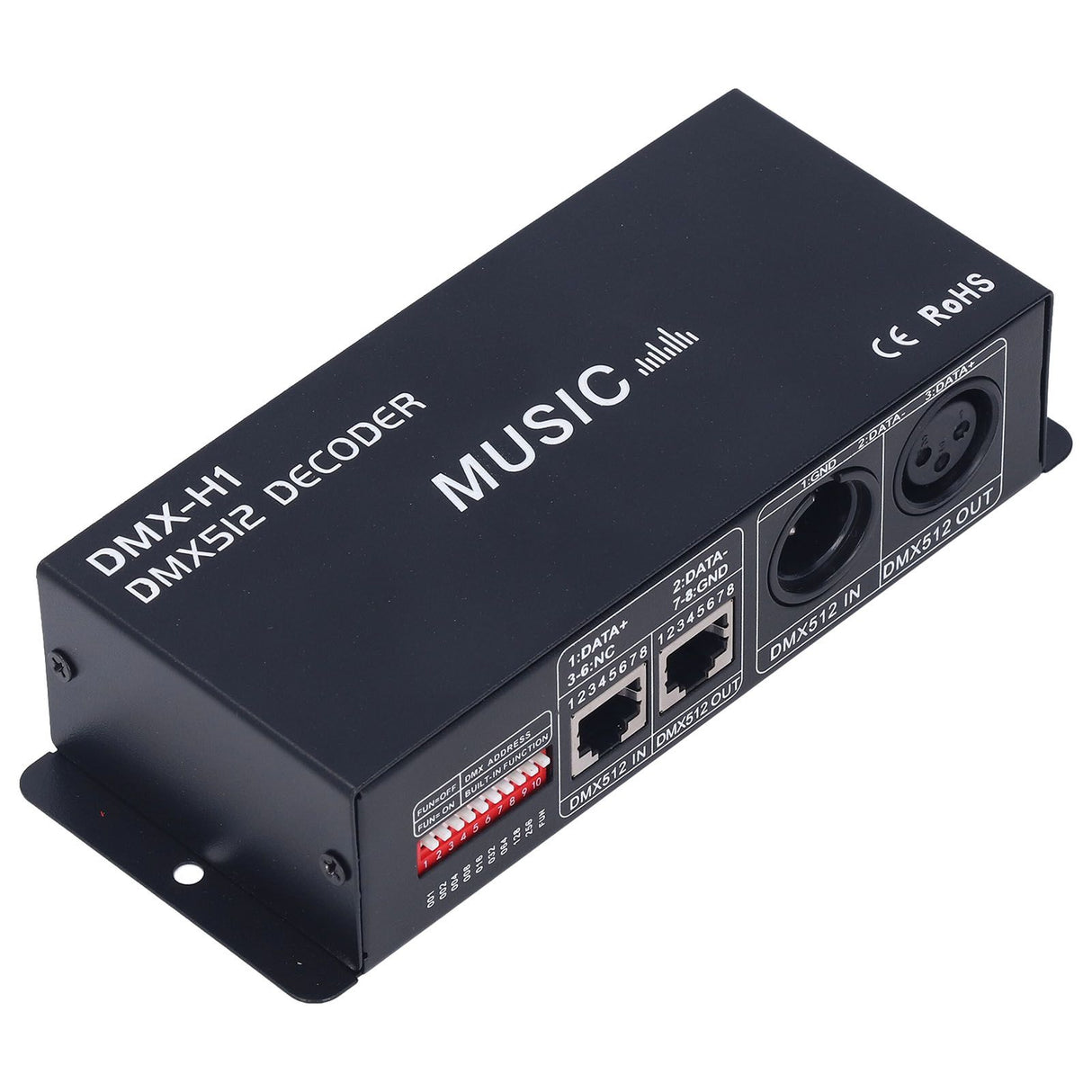 3 Channel DMX Decorder Adjustable RGB Dimming LED Decorder Controller for Bars Hotels Sober Bar8A