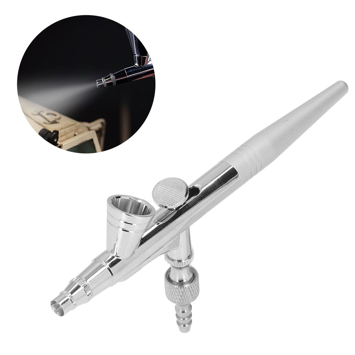 Airbrush Kit G1/8 Paint Spray Pen with Dropper and Wrench for Home Decoration Model PrintingCaliber 0.2mm / 0.008in