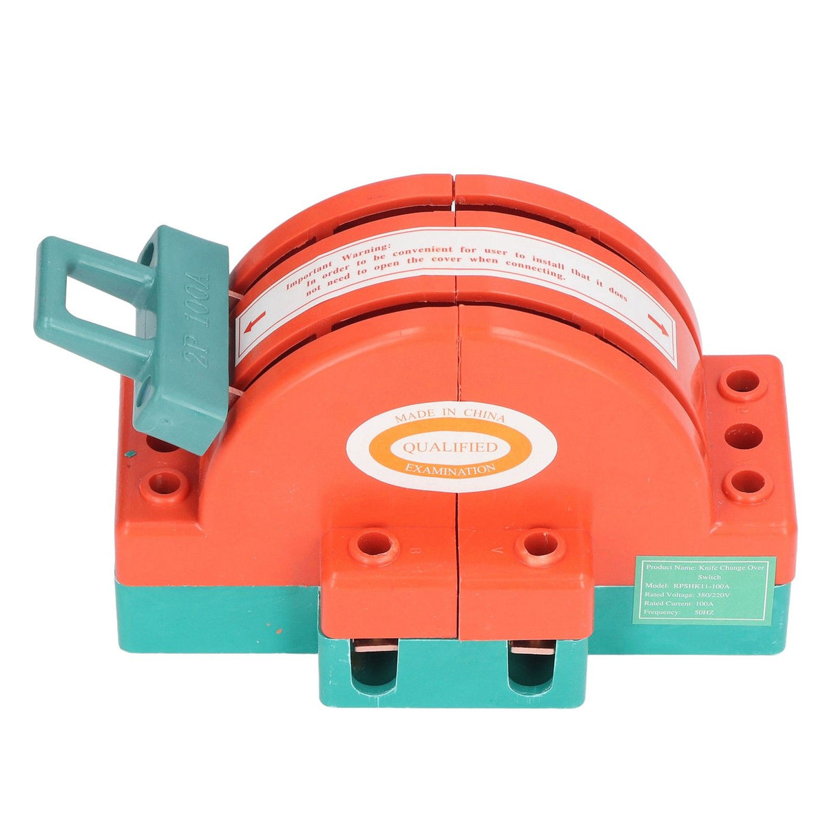 100A 2 Pole Double Throw Knife Switch Electrical Disconnect Knife Switch for Home Appliances