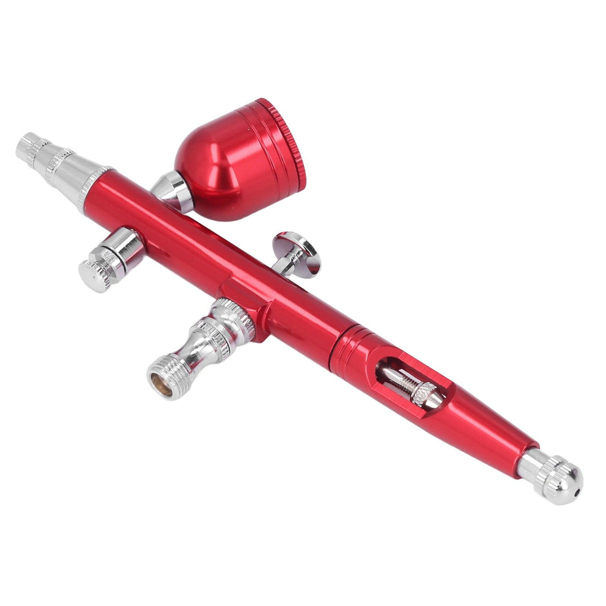 Airbrush Portable Small G1/8 DIY Paint Spray Gun Brass Airbrush For Makeup Nail Art Tattoo Costume CraftsRed