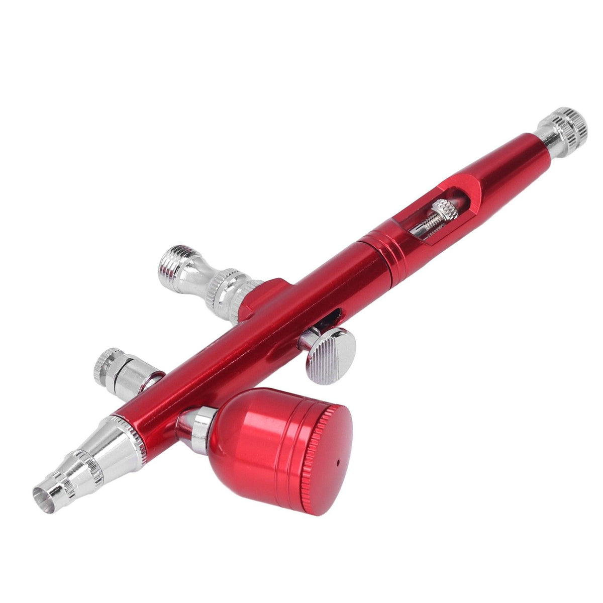 Airbrush Portable Small G1/8 DIY Paint Spray Gun Brass Airbrush For Makeup Nail Art Tattoo Costume CraftsRed
