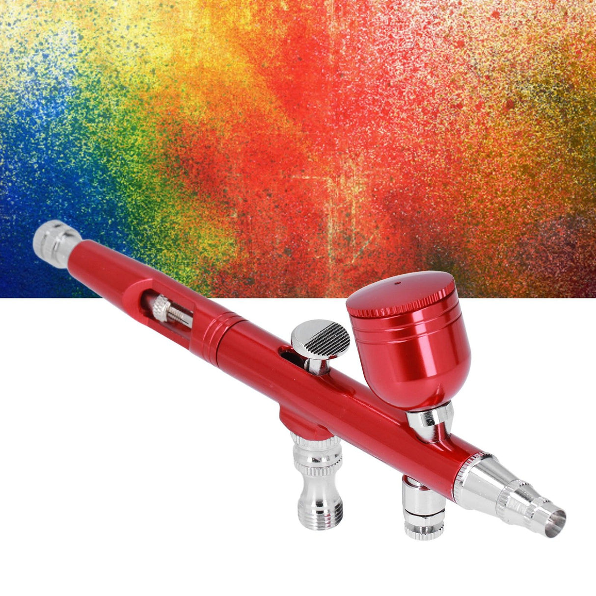 Airbrush Portable Small G1/8 DIY Paint Spray Gun Brass Airbrush For Makeup Nail Art Tattoo Costume CraftsRed