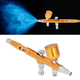 Airbrush Portable Small G1/8 DIY Paint Spray Gun Brass Airbrush For Makeup Nail Art Tattoo Costume CraftsGold