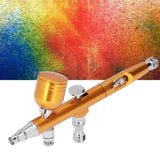 Airbrush Portable Small G1/8 DIY Paint Spray Gun Brass Airbrush For Makeup Nail Art Tattoo Costume CraftsGold - Extra Image