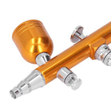 Airbrush Portable Small G1/8 DIY Paint Spray Gun Brass Airbrush For Makeup Nail Art Tattoo Costume CraftsGold - Extra Image