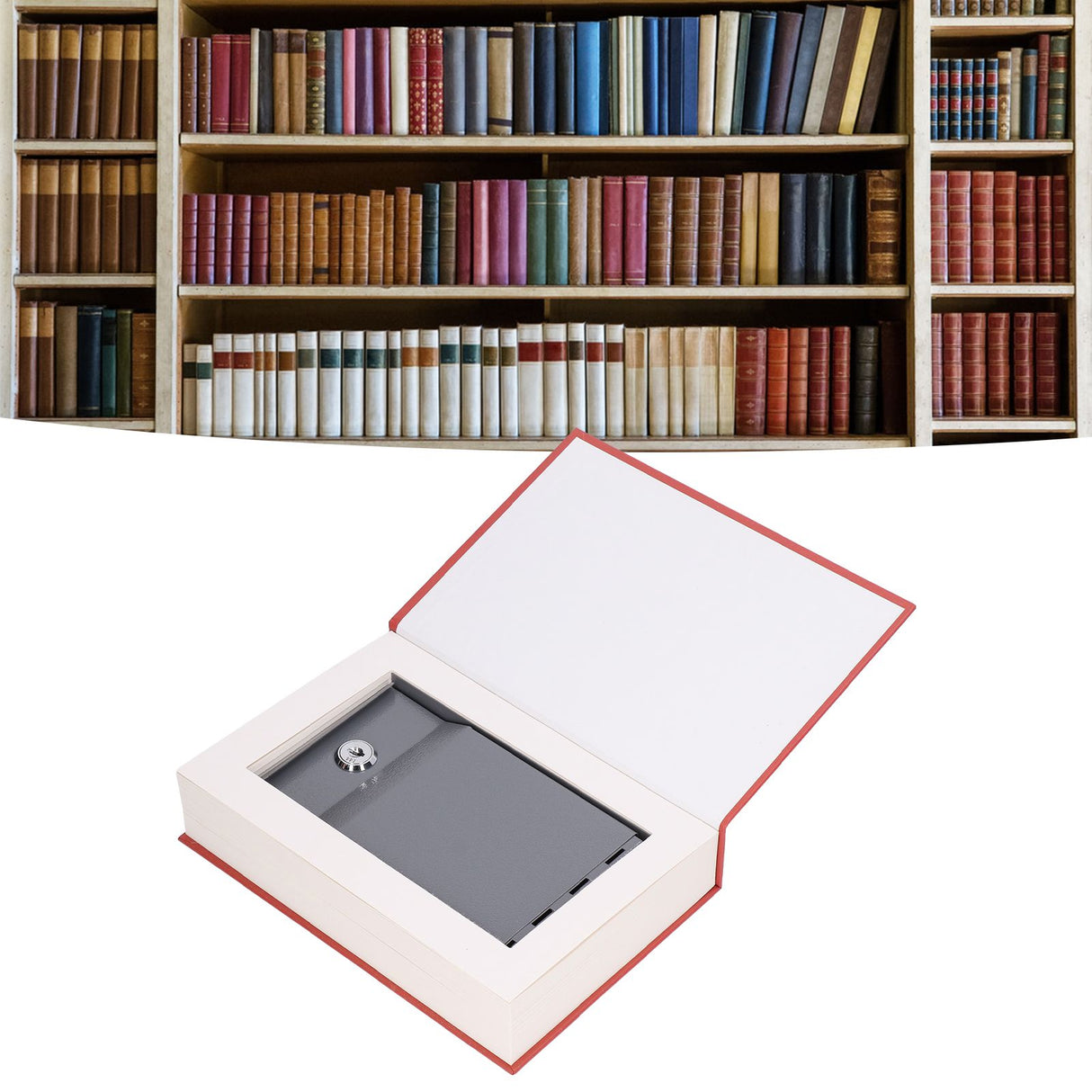 Diversion Book Safe Metal Lifelike Book Money Coin Box with Key Lock for Jewelry Cash Credit CardsDream of The Red Chamber