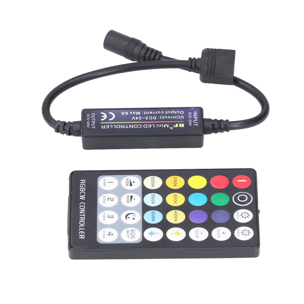 LED Controller Wireless RF 5 in 1 Mini Full Touch LED Light Bar 28 Keys RGB CCT Controller