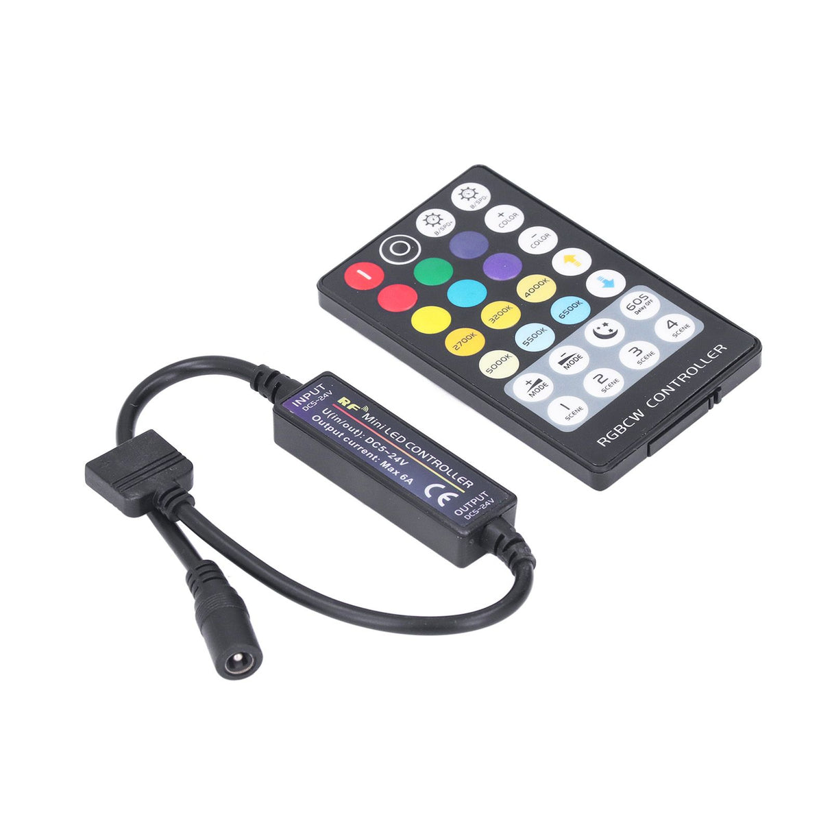 LED Controller Wireless RF 5 in 1 Mini Full Touch LED Light Bar 28 Keys RGB CCT Controller