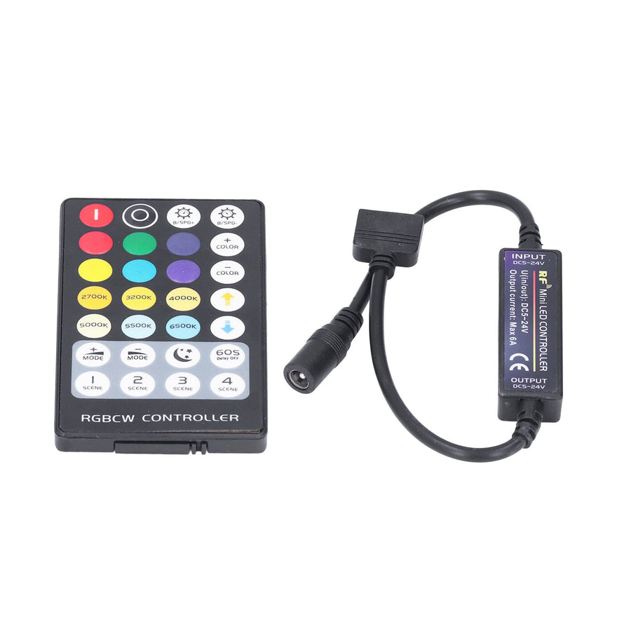 LED Controller Wireless RF 5 in 1 Mini Full Touch LED Light Bar 28 Keys RGB CCT Controller
