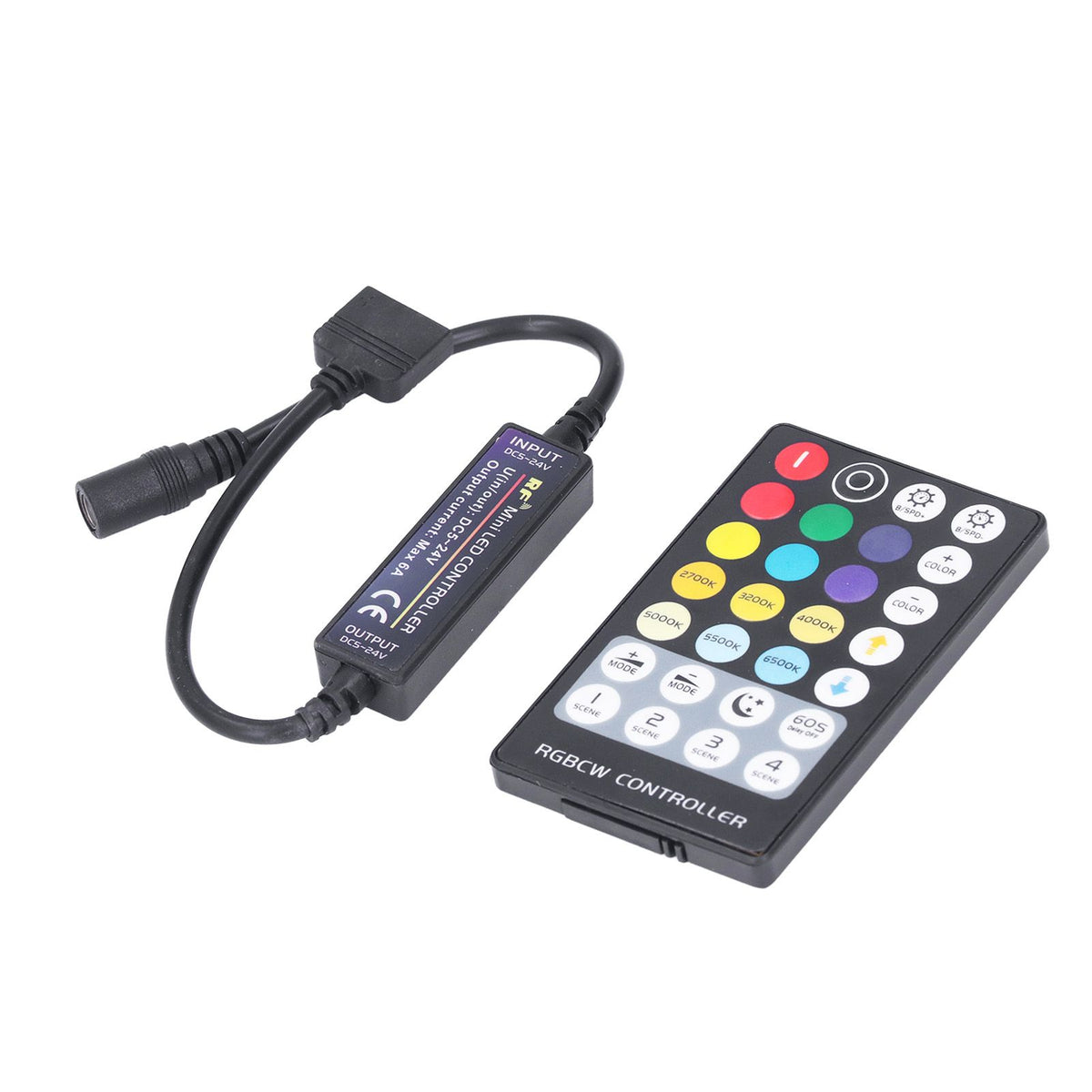 LED Controller Wireless RF 5 in 1 Mini Full Touch LED Light Bar 28 Keys RGB CCT Controller