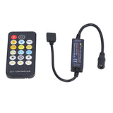Mini RF Dimmer Controll LED Color Temperature Controller 17 Keys Strip Light Controller