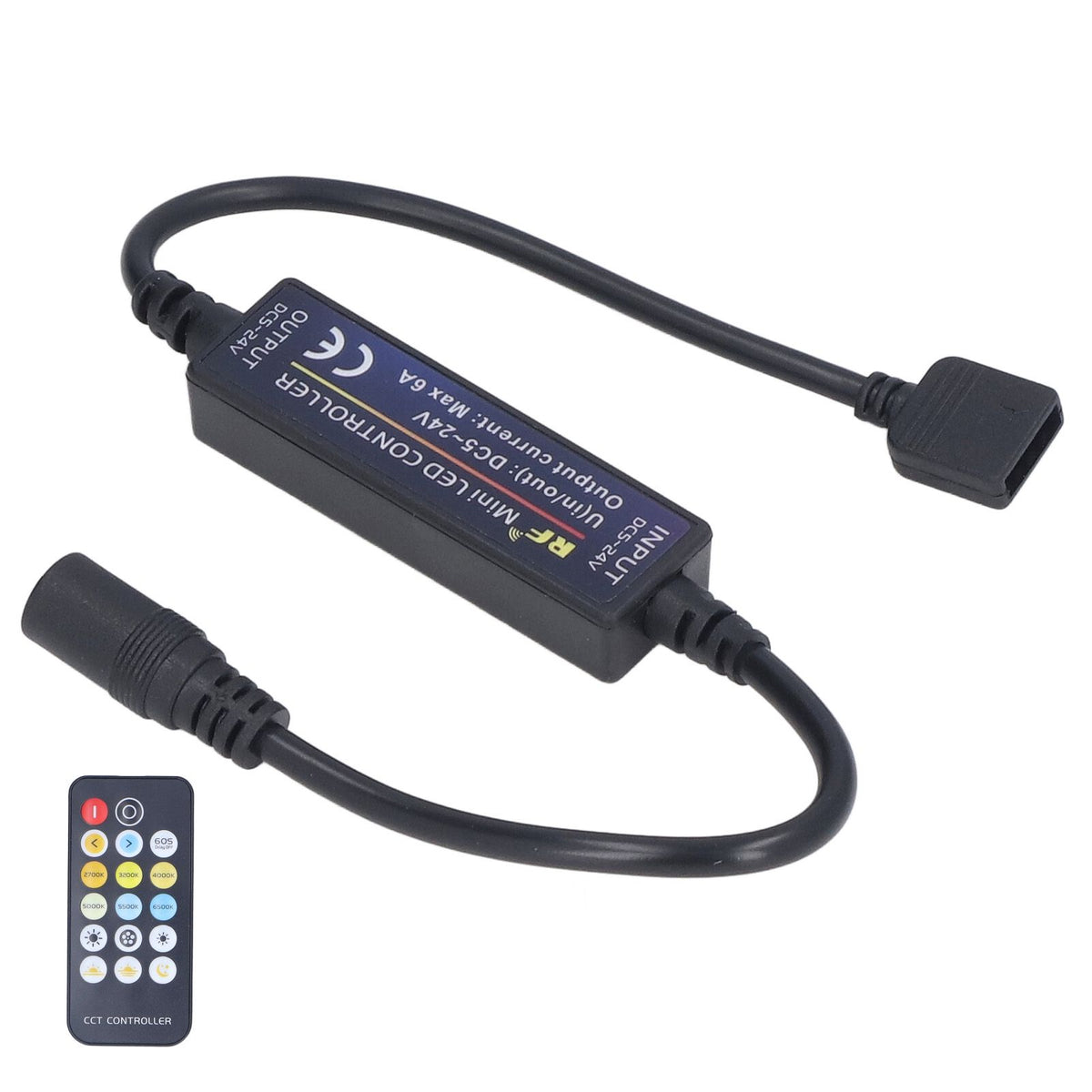 Mini RF Dimmer Controll LED Color Temperature Controller 17 Keys Strip Light Controller