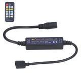 Mini RF Dimmer Controll LED Color Temperature Controller 17 Keys Strip Light Controller - Rear View