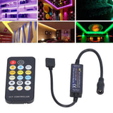 Mini RF Dimmer Controll LED Color Temperature Controller 17 Keys Strip Light Controller