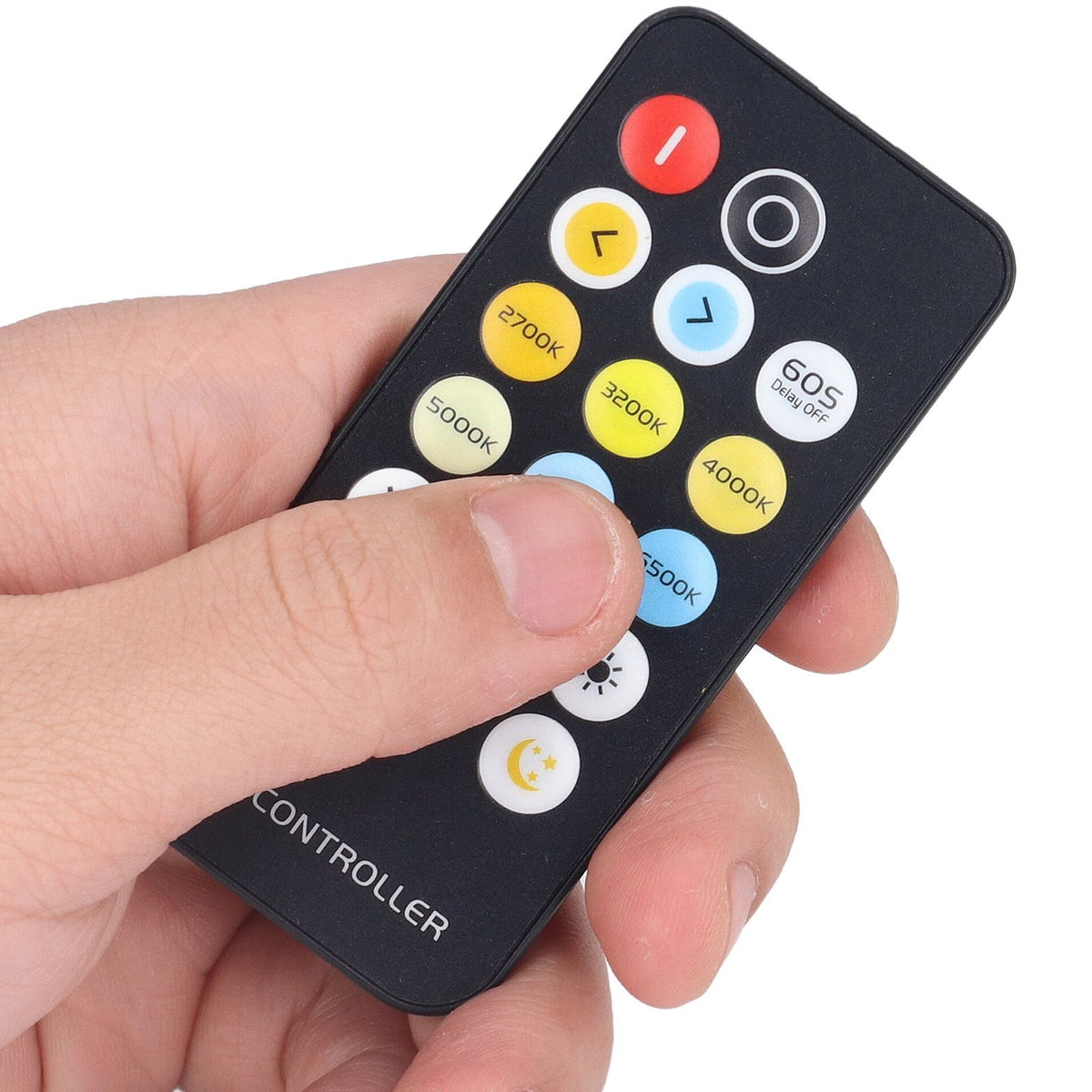 Mini RF Dimmer Controll LED Color Temperature Controller 17 Keys Strip Light Controller
