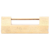 Antique Style Padlock 5cm Spacing Horizontal Lock with Key for Jewelry Box Wooden Box Cabinet Door
