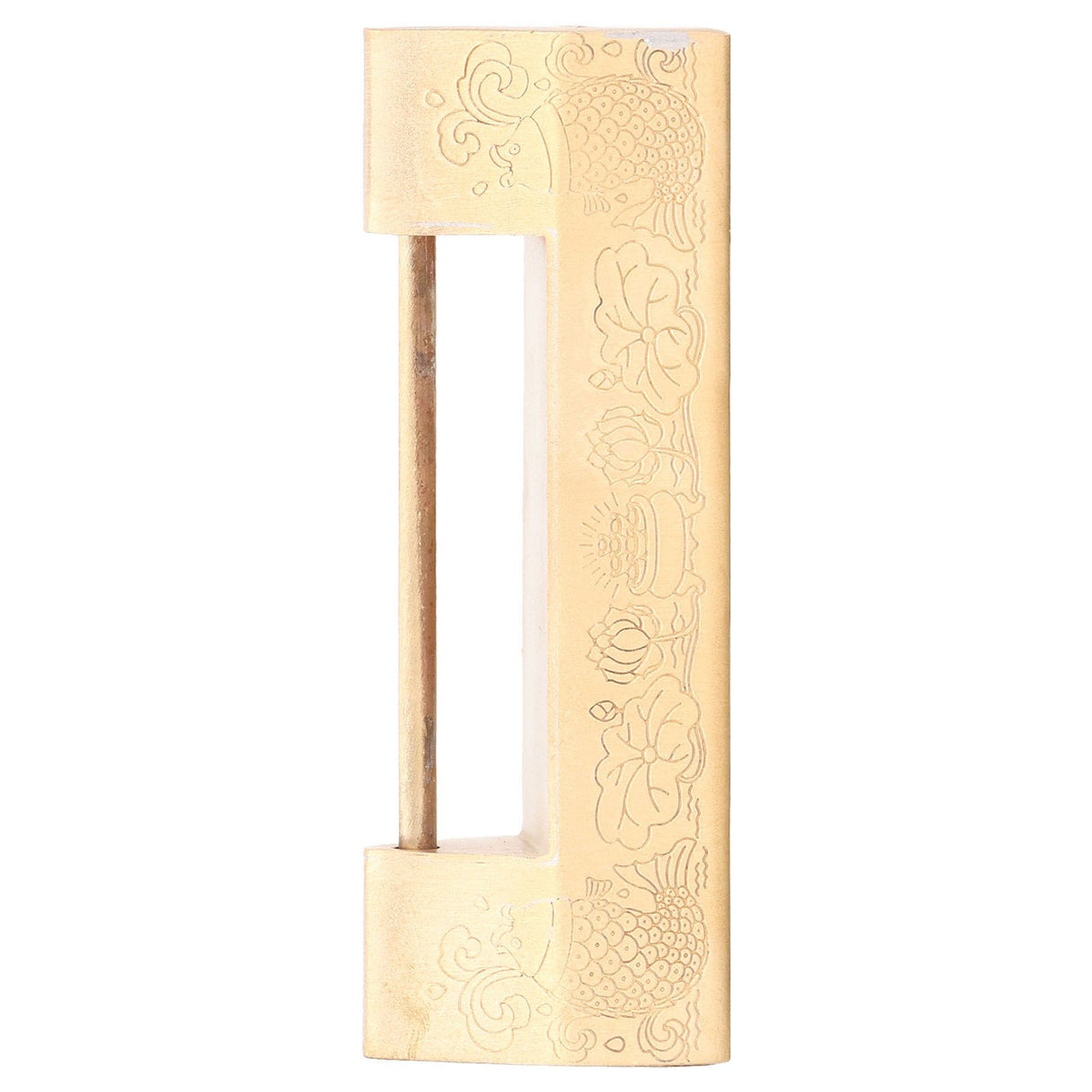 Antique Style Padlock 5cm Spacing Horizontal Lock with Key for Jewelry Box Wooden Box Cabinet Door