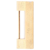 Antique Style Padlock 5cm Spacing Horizontal Lock with Key for Jewelry Box Wooden Box Cabinet Door - Top-Down View