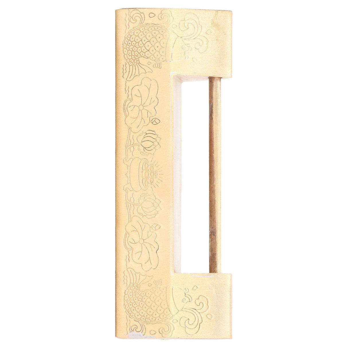Antique Style Padlock 5cm Spacing Horizontal Lock with Key for Jewelry Box Wooden Box Cabinet Door