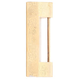 Antique Style Padlock 5cm Spacing Horizontal Lock with Key for Jewelry Box Wooden Box Cabinet Door - 45-Degree Angle