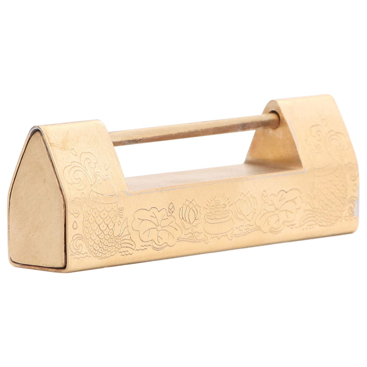 Antique Style Padlock 5cm Spacing Horizontal Lock with Key for Jewelry Box Wooden Box Cabinet Door