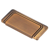 Recessed Door Handle Simple Matte Retro Free Punch Drawer Wardrobe Cabinet Door Concealed Handle - Rear View
