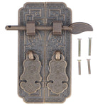 Cabinet Faceplate Brass Material Bronze Auspicious Bat Pattern Retro Chinese Cabinet Handles for Wardrobes