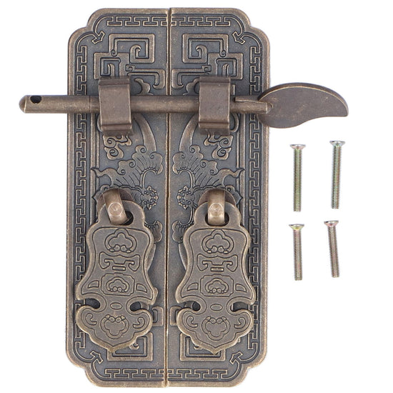Cabinet Faceplate Brass Material Bronze Auspicious Bat Pattern Retro Chinese Cabinet Handles for Wardrobes