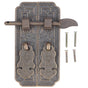 Cabinet Faceplate Brass Material Bronze Auspicious Bat Pattern Retro Chinese Cabinet Handles for Wardrobes